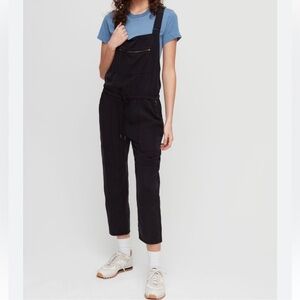 Aritzia Wilfred Free Valletta Overalls Lyocell Cropped Zippers